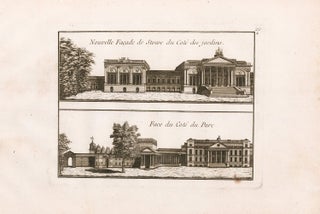 Item nr. 164349 Nouvelle Facade de Stowe du Cote des Jardins. Face du Cote du Parc. George Louis...