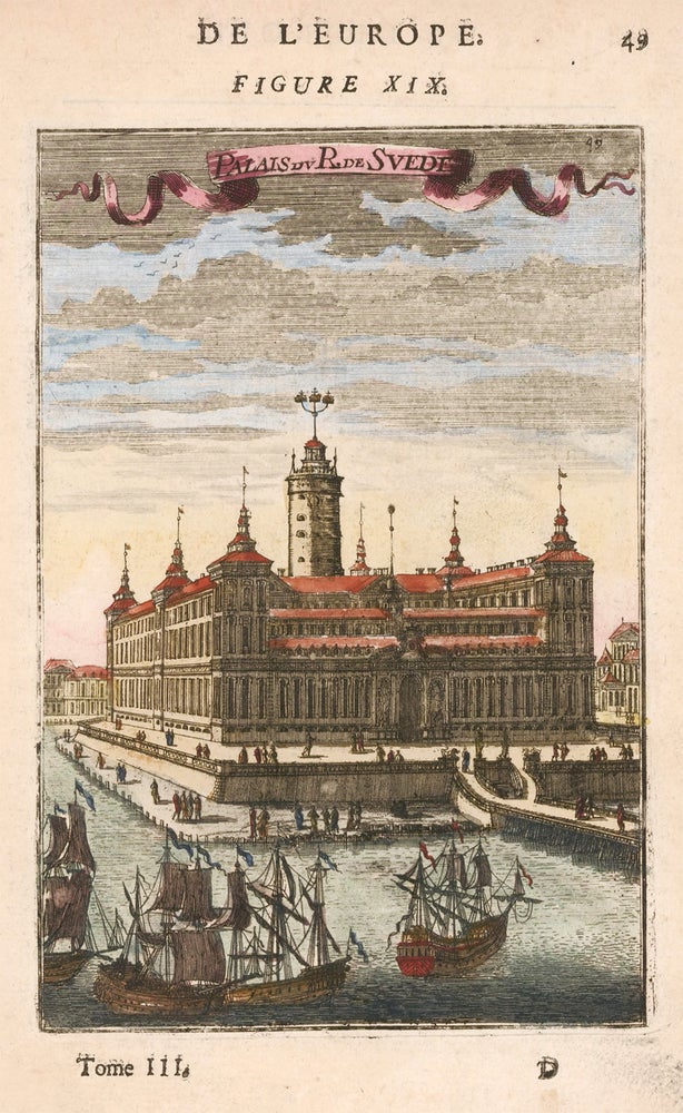 Item nr. 164361 Royal Palace Stockholm, Sweden. Description de l'Univers. Allain Manesson Mallet.