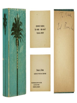 Item nr. 164523 Edward Ruscha--Young Artist. Edward RUSCHA