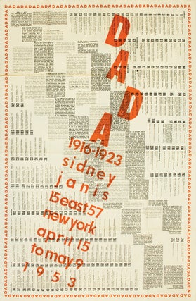 Item nr. 164557 International DADA Exhibition 1916-1923. Marcel DUCHAMP