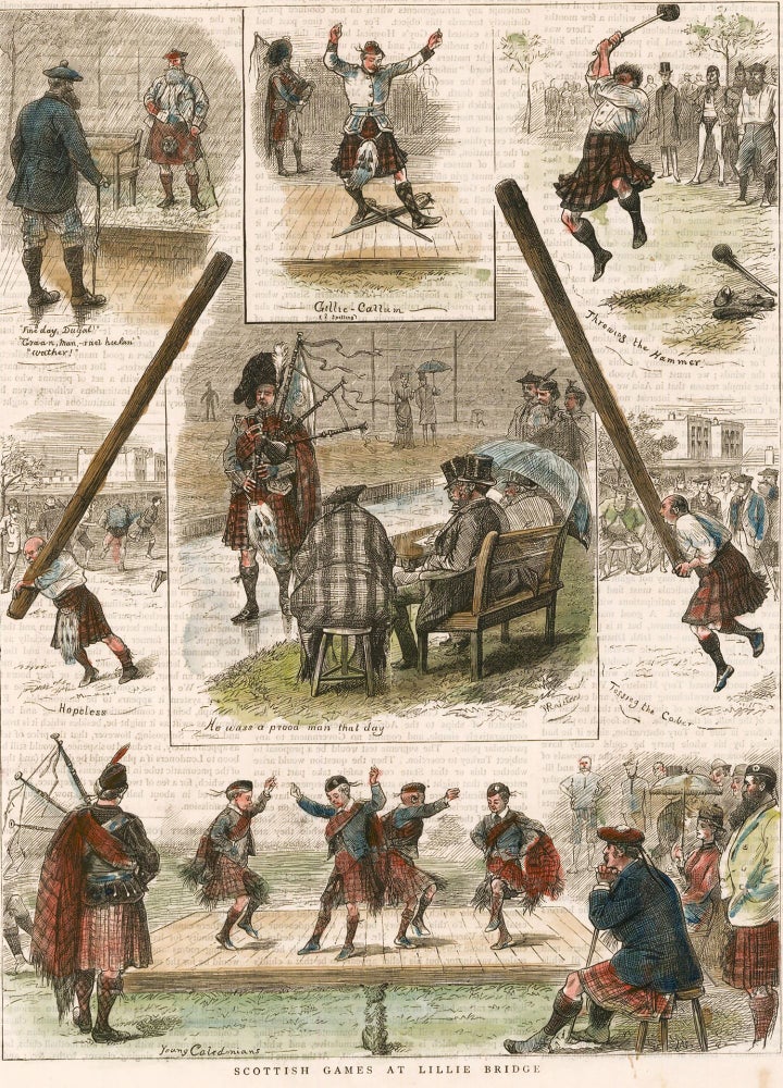 Item nr. 165018 Scottish Games at Lillie Bridge. The Graphic Illustrated Newspaper.