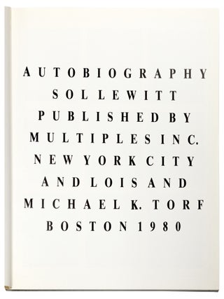 Autobiography: SOL LEWITT, 1980.