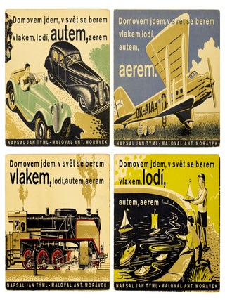 Domovem jdem, v svet se berem vlakem, lodí, autem, aerem.
