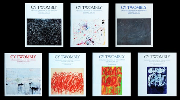 Item nr. 166212 CY TWOMBLY: Catalogue Raisonné of the Paintings. Volumes I -VII. Heiner Bastian.