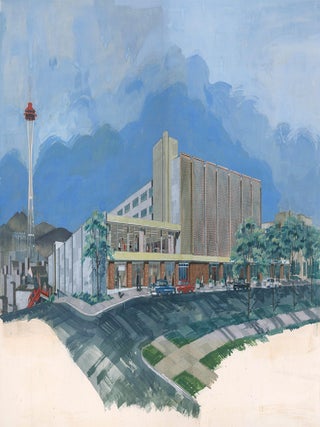Item nr. 167225 Seattle Building Design with Space Needle and Pacific Science Center in...