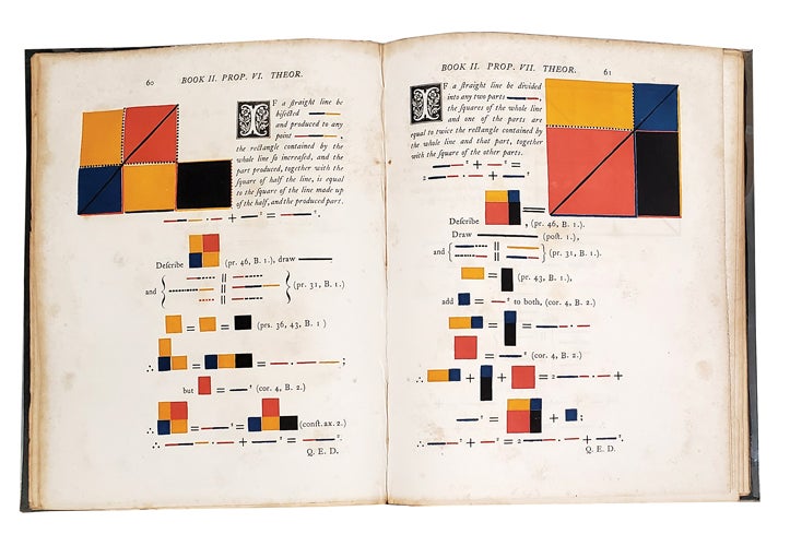 Item nr. 168501 The First Six Books of Euclid With Coloured Diagrams. EUCLID, Oliver Byrne.