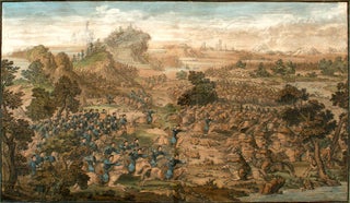 Four Hand-Coloured Copper-plate Etchings from the Conquest of China.