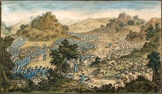 Four Hand-Coloured Copper-plate Etchings from the Conquest of China.