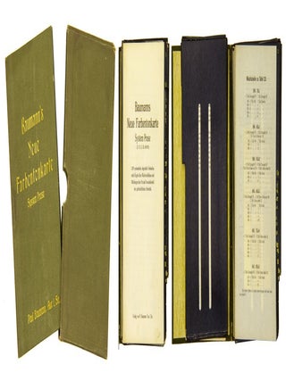 Baumanns neue Farbentonkarte: System Prase (DRGM 460 993); 1359 systemat. abgestufte Farbentöne nebst Analyse über Mischverhältnisse und Mitteilungen über Art und Verwendbarkeit der gebräuchlichsten Farbstoffe. With: BAUMANN, Paul. Baumanns neue ...