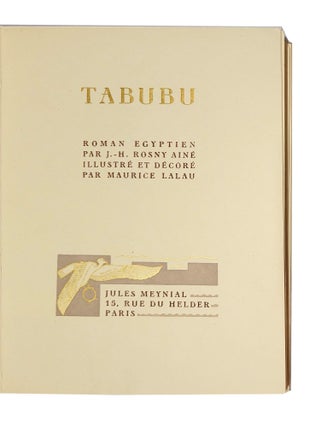 Tabubu. Roman égyptien