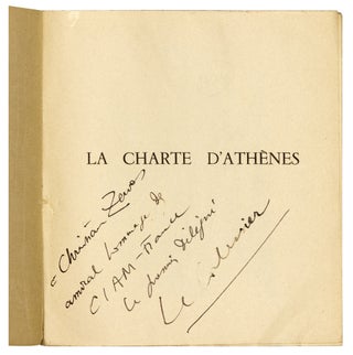 La Charte d'Athenes, avec un Discours liminaire de Jean Giraudoux