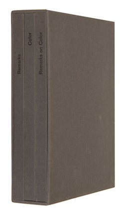 Item nr. 169445 Remarks; Color; Remarks on Color. 3 volumes. Peter WEGNER