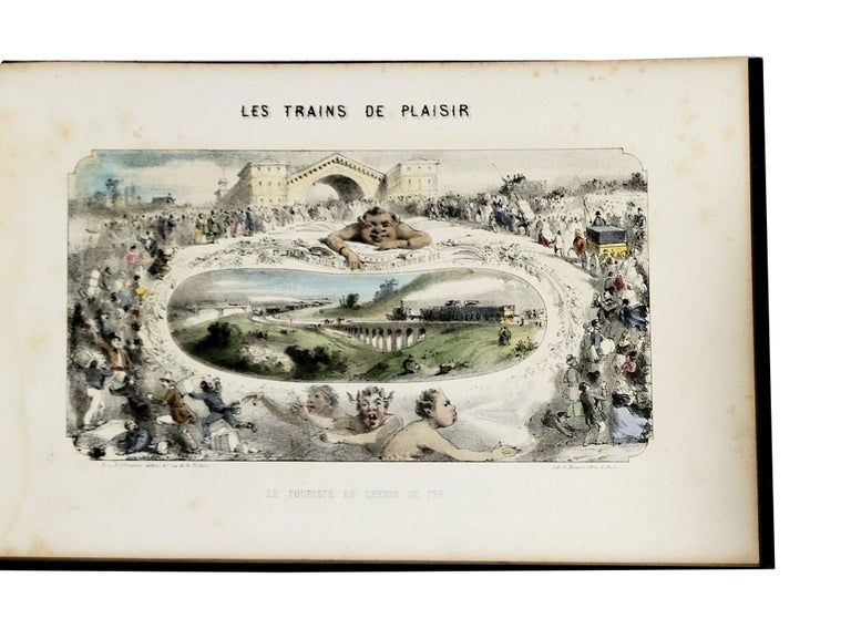Item nr. 169783 Les Trains de Plaisir, le Touriste en Chemin de Fer Ligne de Paris a Versailles. A. PROVOST.