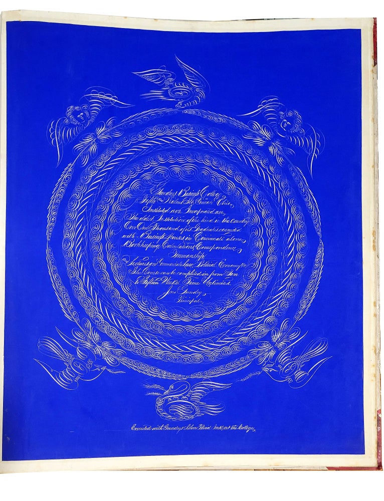 Item nr. 170502 Specimens of Penmanship from Gundry's Business College Cincinnati, Ohio, U.S.A. John GUNDRY.