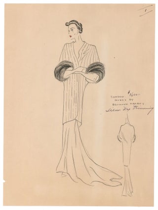 Collection of Six Drawings and a letter