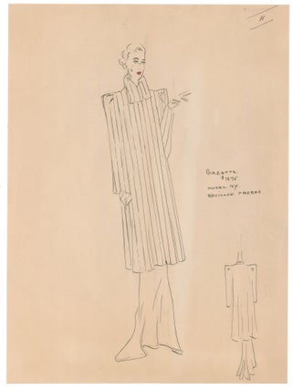 Collection of Six Drawings and a letter