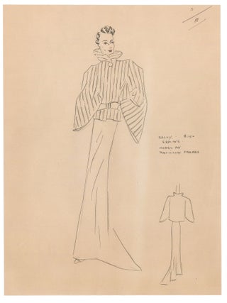 Collection of Six Drawings and a letter