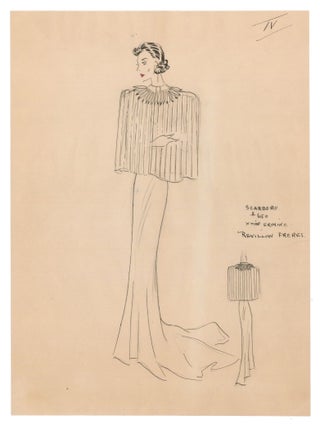 Collection of Six Drawings and a letter
