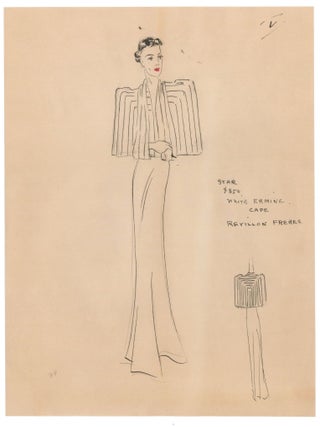 Collection of Six Drawings and a letter