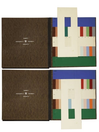 Die Farbenklaviaturen. Musterbuch von gebrauchsfertigen "Oelfarbenanstrich in Rollen".