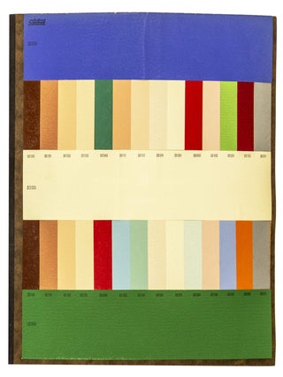 Die Farbenklaviaturen. Musterbuch von gebrauchsfertigen "Oelfarbenanstrich in Rollen".