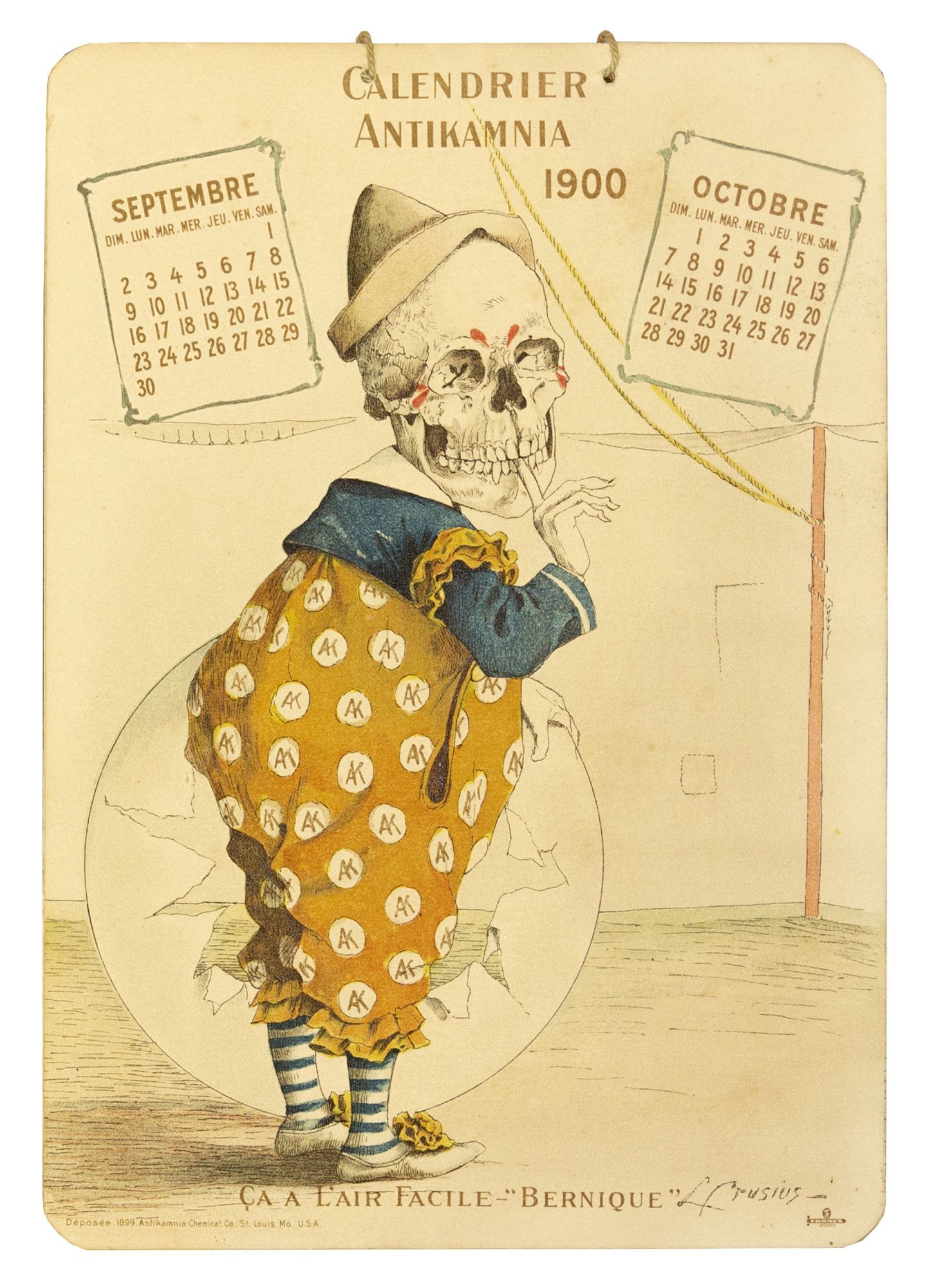 Calendrier Antikamnia pour 1900 | Louis CRUSIUS