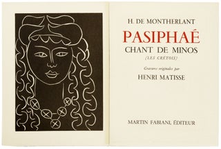 Item nr. 171750 Pasiphae. Chant de Minos. Henri MATISSE, H. De Montherlant
