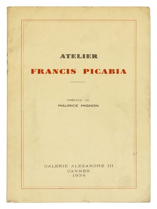 Item nr. 172301 Atelier Francis Picabia. Francis PICABIA