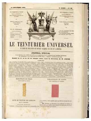 Item nr. 172640 Le teinturier universel: echo des applications des Matières colorantes....