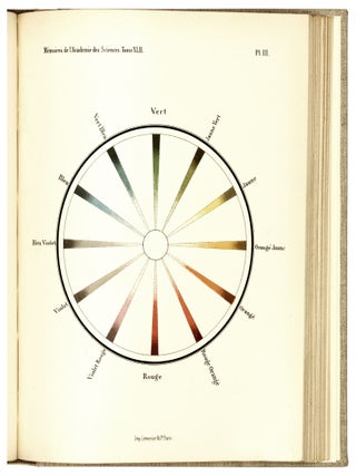 Memoire sur la vision des couleurs materielles en mouvement de rotation et des vitesses numeriques de cercles....