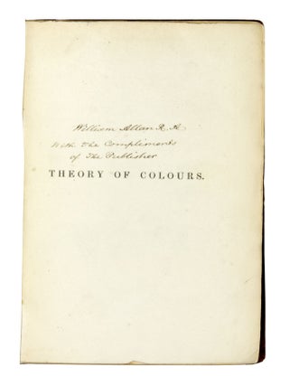 Goethe's Theory of Colours;