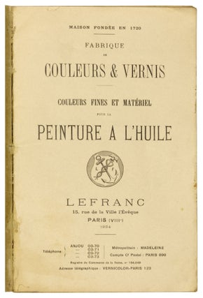 Couleurs fines et Materiel pour la Peinture a l'Huile