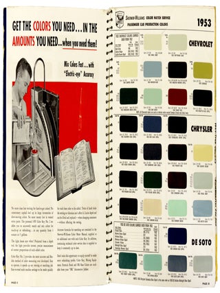 Sherwin-Williams automotive finishes color manual. 1949 through 1953