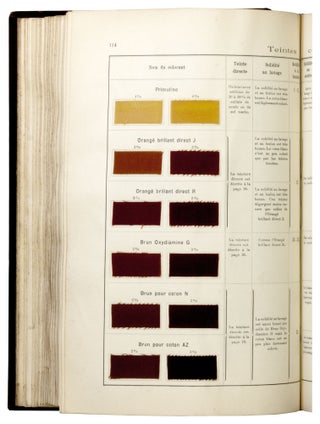 La Teinture du coton et des fibres similaires avec les colorants de la Manufacture Lyonnaise de Matie`res Colorantes Lyon, Concessionnaire des brevets de Leopold Cassella & Cie, Francfort s.-l.-M
