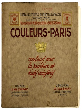 Item nr. 173010 Couleurs-Paris. Couleurs pour la Peinture et toutes Industries. RUMEAU, LANGLOIS