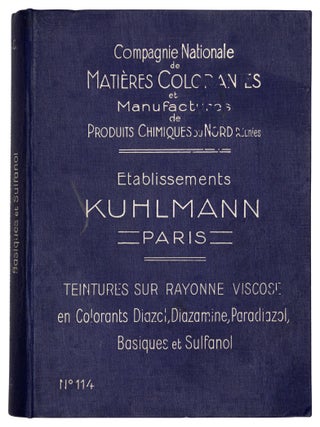 Item nr. 173015 Colorants acides sur file&acute; laine. COMPAGNIE NATIONALE DE MATIERES COLORANTES