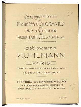 Teintures sur rayonne Viscose en Colorants Diazol, Diazamine, Paradizol, Sulfanol et Basiques