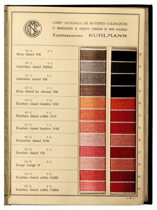Teintures sur rayonne Viscose en Colorants Diazol, Diazamine, Paradizol, Sulfanol et Basiques