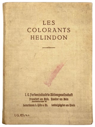 Item nr. 173023 Les colorants Helindon. I G. FARBEN