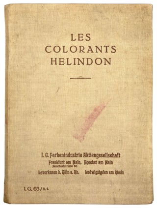 Item nr. 173023 Les colorants Helindon. I G. FARBEN