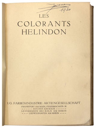 Les colorants Helindon