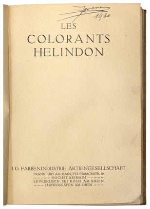 Les colorants Helindon