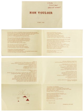 Four plaquettes, illustrated by Miro, Picasso, Duchamp, and Valentine Hugo