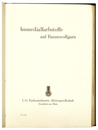 Immedialfarbstoffe auf Baumwollgarn