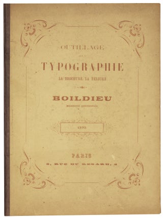 Item nr. 173193 Outillage Typographique: La Brochure, La Réliure... catalogue et prix courants....