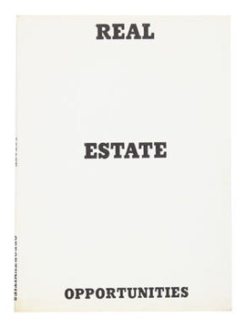 Item nr. 22166 Real Estate Opportunities. EDWARD RUSCHA