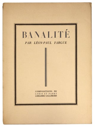 Item nr. 37498 Banalite. Leon-Paul Fargue