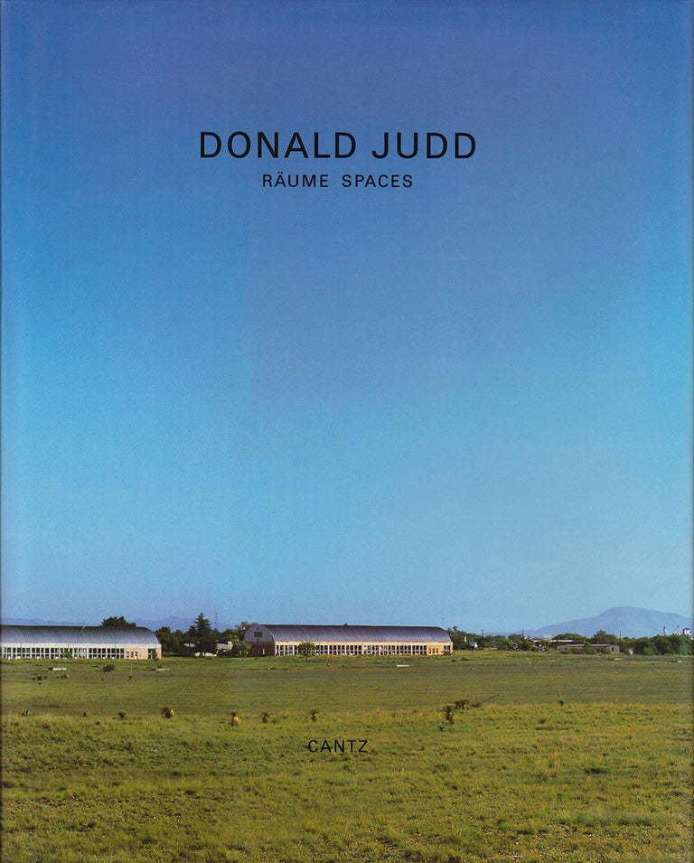 Item nr. 39578 DONALD JUDD: Raume/Spaces. Rudi Fuchs, Judd.