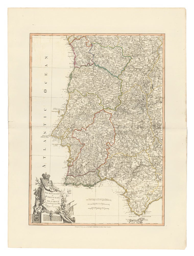 Item nr. 50105 22. The Kingdoms of Portugal and Algarve. A New Universal Atlas. Thomas Kitchin.