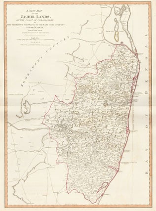 Item nr. 50131 54. Jaghir Lands of the Coast of Coromandel. A New Universal Atlas. Thomas Kitchin